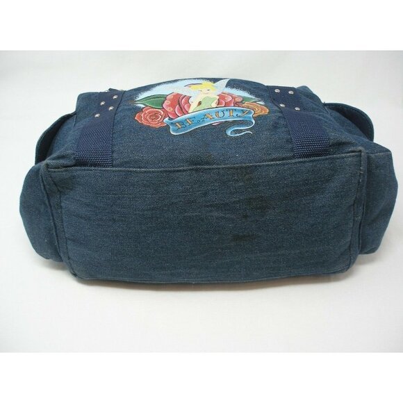 DISNEY: Global Design Concept Tinker Bell "Beauty" Denim Shoulder Bag - Picture 4 of 10